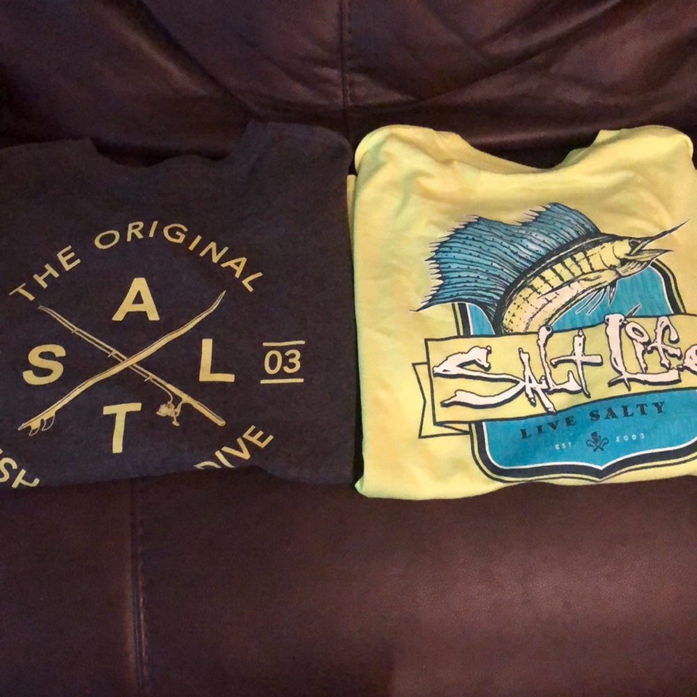 2 Salt Life youth shirts